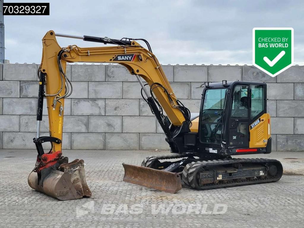 Sany SY80 U A/C - 3 Buckets Photo 1
