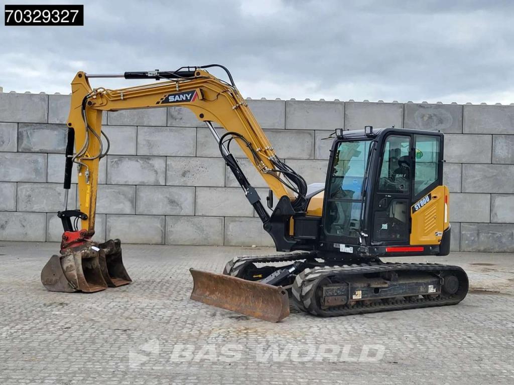 Sany SY80 U A/C - 3 Buckets Photo 2