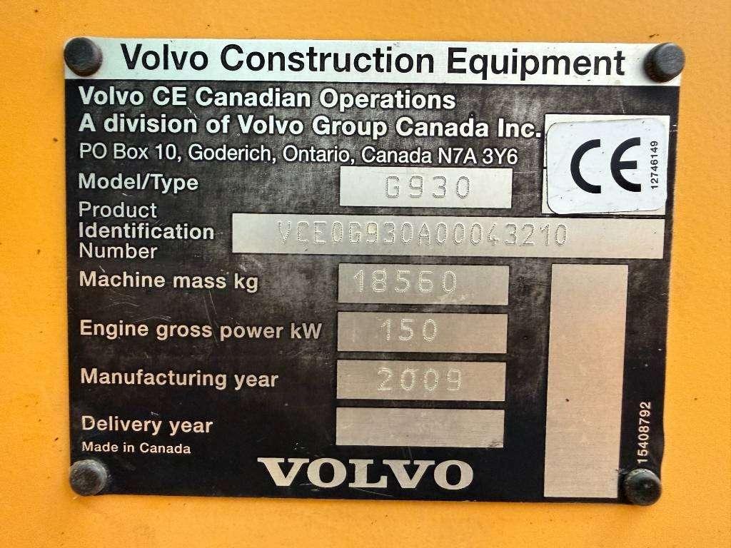 Volvo G930 - CE - LOW HOURS Photo 5