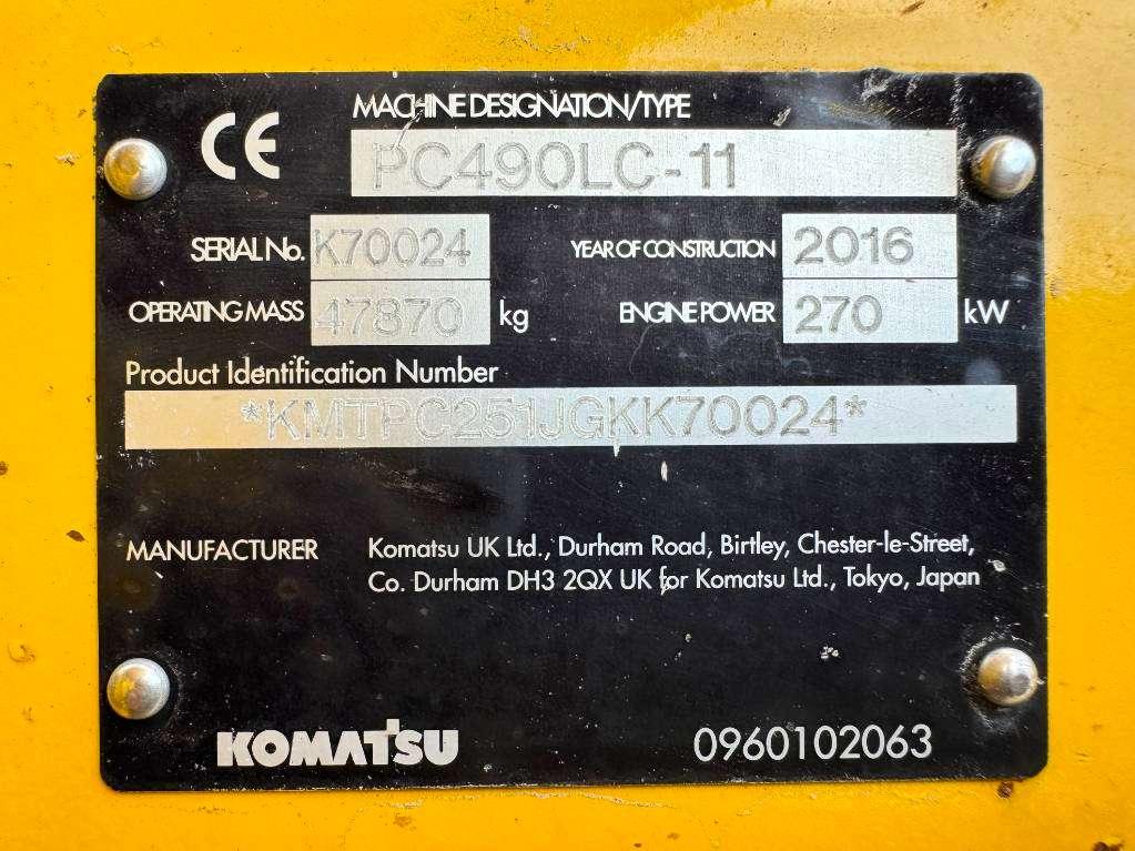 Komatsu PC490LC-11 - Rear + Side Camera / CE Photo 17