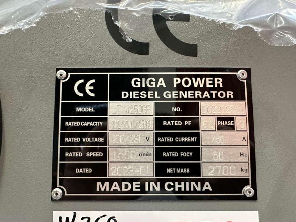 Giga Power LT-W250GF 312.5 KVA silent set Photo 12