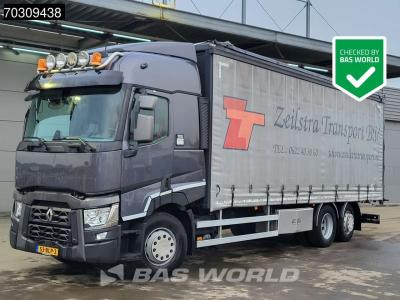 Renault T 430 T 6X2 NL-Truck curtainsides Forklift preparation Steering axle Automatic Euro 6 en vente par BAS World B.V.