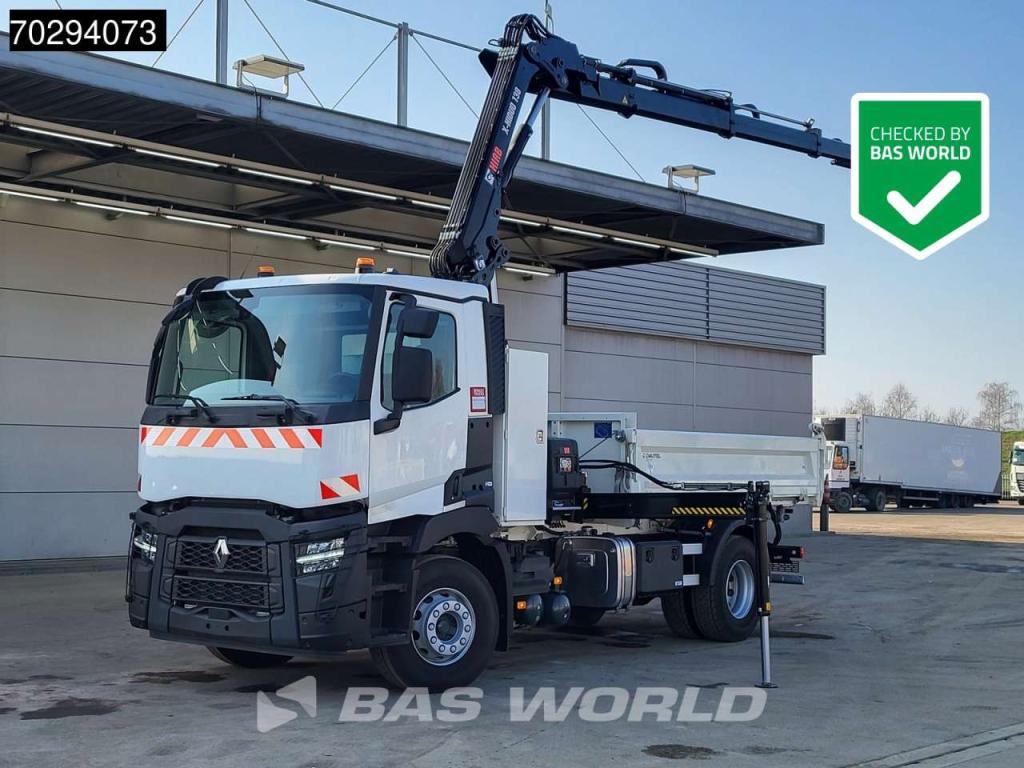 Renault C 430 4X2 NEW! HIAB X-Hiduo 138 Crane 6m3 Dautel 3-Side tipper Euro 6 Photo 1