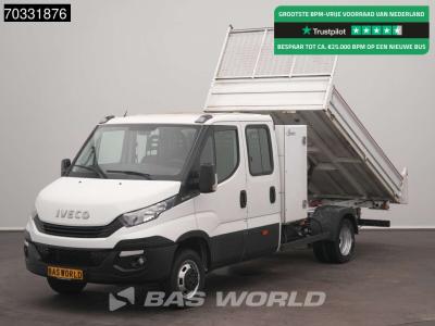 Iveco Daily 35C14 Kipper Dubbele Cabine Dubbellucht 3,5t Trekhaak Airco Cruise Kist Euro6 Benne Kieper Ai en vente par BAS World B.V.