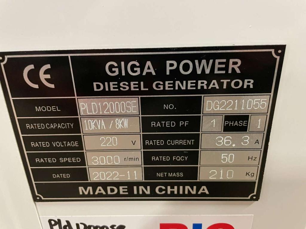 Giga Power PLD12000SE 10 kVA silent generator Photo 13