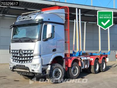 Mercedes-Benz Arocs 3658 8X4 ALUCAR Holztransporter Full Steel suspension Big-Axle Automatic Euro 6 en vente par BAS World B.V.
