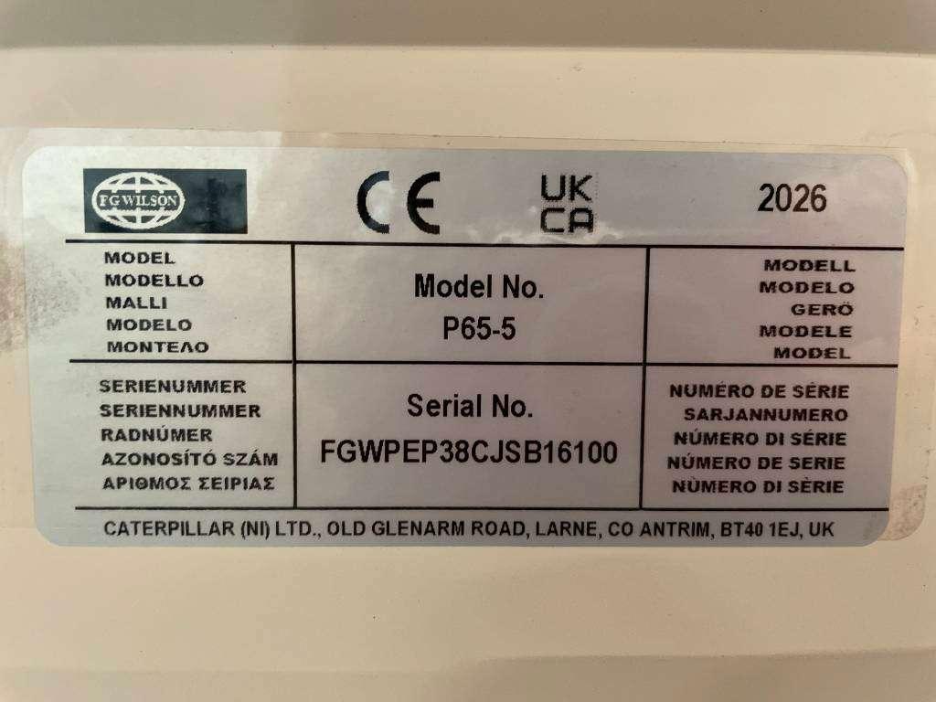 FG Wilson P65-5 - 65 kVA Genset - DPX-16006 Photo 22