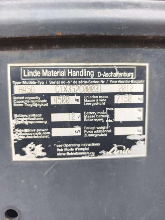 Linde H45D Photo 6
