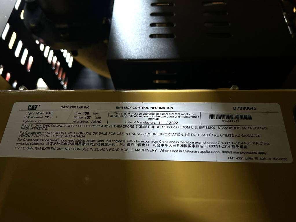 Caterpillar DE450GC - 450 kVA Stand-by Generator - DPX-18219 Photo 22